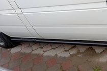Mercedes Sprinter W901/902/903/904/905 1995–2006 Barres Latérales Black (2 pcs, Inox) Empattement long, Ø60 photo 3