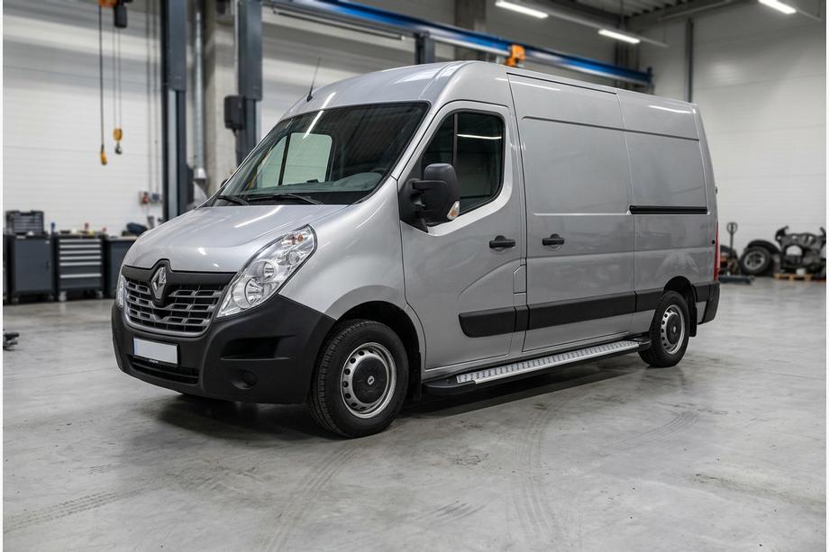 Renault Master 2011-2023 Marchepieds latéraux Allmond Grey (2 pcs, aluminium) Image