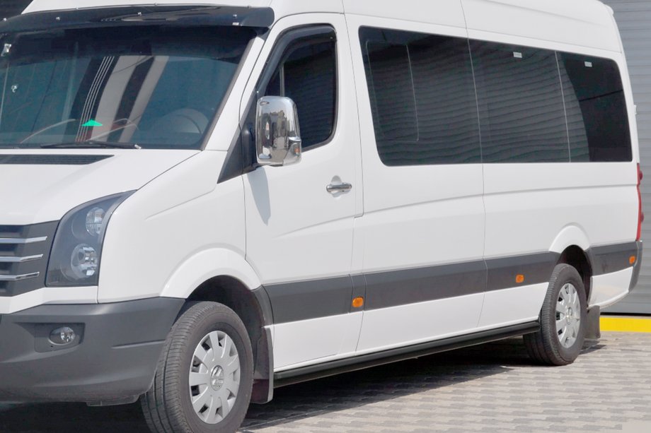 Volkswagen Crafter 2006-2016 Barres Latérales Black (2 pcs, Inox) Image