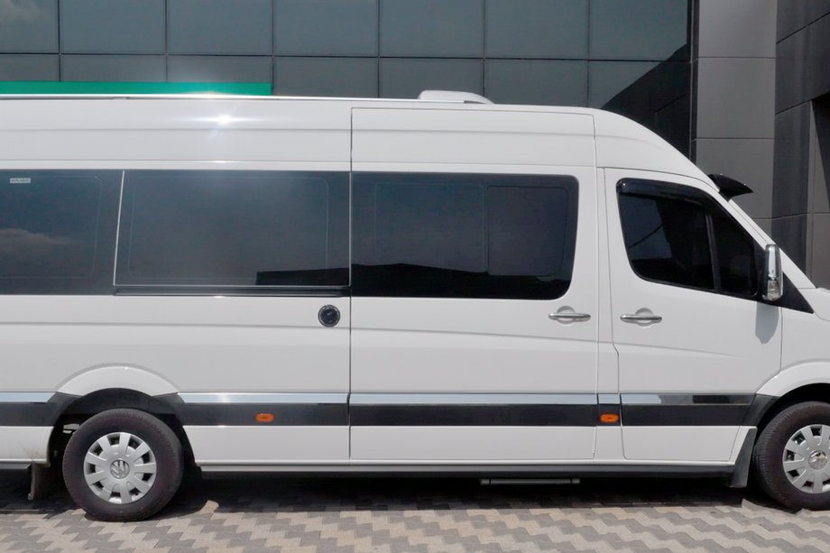 Volkswagen Crafter 2006-2016 Barres Latérales Black (2 pcs, Inox) d70, empattement moyen Photo 3