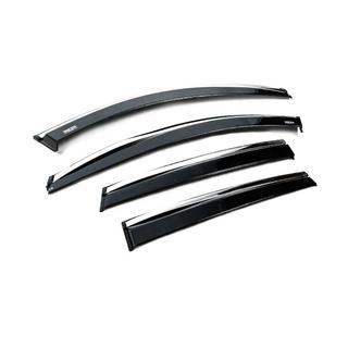 Déflecteurs de vitres avec moulure chromée (4 pcs, Niken) photo 3