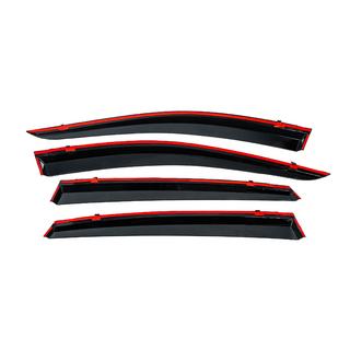 Déflecteurs de vitres avec moulure chromée (4 pcs, Niken) photo 4