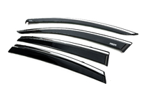 Subaru Crosstrek 2017-2023 Déflecteurs de vitres avec moulure chromée (4 pcs, Niken) photo 2