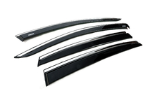 Subaru Crosstrek 2017-2023 Déflecteurs de vitres avec moulure chromée (4 pcs, Niken) photo 3