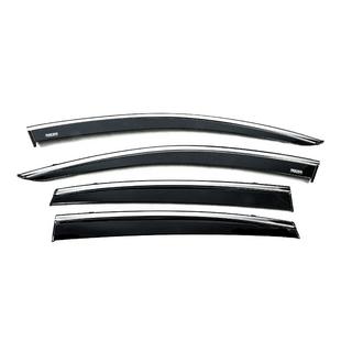 Déflecteurs de vitres avec moulure chromée (4 pcs, Niken) photo 1