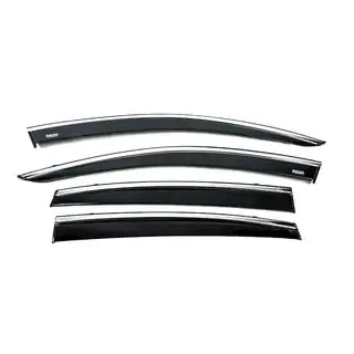 Déflecteurs de vitres avec moulure chromée (4 pcs, Niken) photo 1