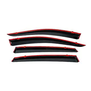 Déflecteurs de vitres avec moulure chromée (4 pcs, Niken) photo 4