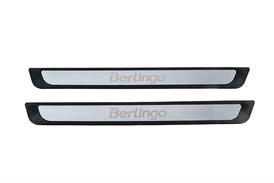 Citroen Berlingo 1996-2008 Seuils de porte Carmos V4 (2 pcs, inox) Image