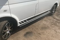 Volkswagen T5 2010-2015 Barres Latérales Black (2 pcs, inox) photo 5