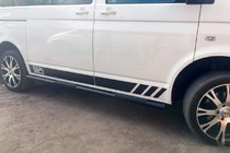 Volkswagen T6 2015-2024 Barres Latérales Black (2 pcs, inox) photo 12