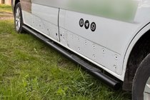 Renault Trafic 2001–2015 Barres Latérales BB002 Noir (2 pcs, Inox) photo 7