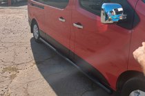Renault Trafic 2015- Barres Latérales BB002 Noir (2 pcs, Inox) photo 4