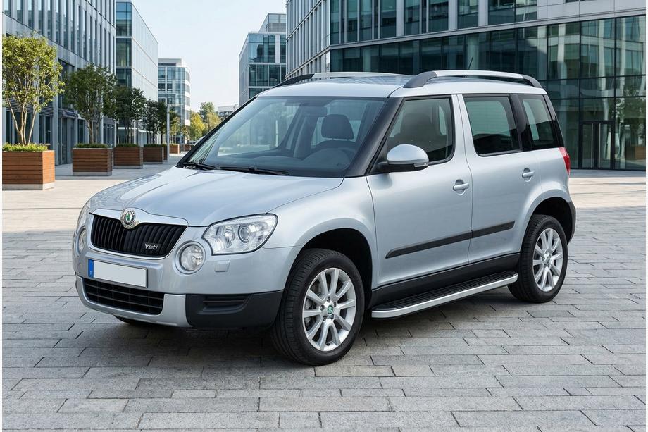 Skoda Yeti 2009-2017 Marchepieds Latéraux Tayga Grey (2 pcs, Aluminium) Image