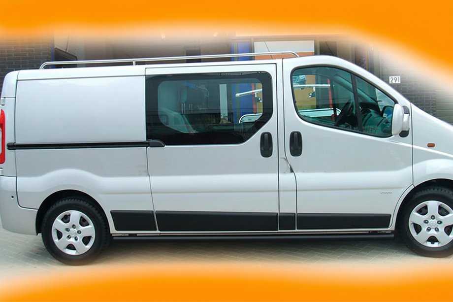 Fiat Talento 2016- Barres Latérales BB002 Noir (2 pcs, Inox) 70 mm, empattement court Photo 8