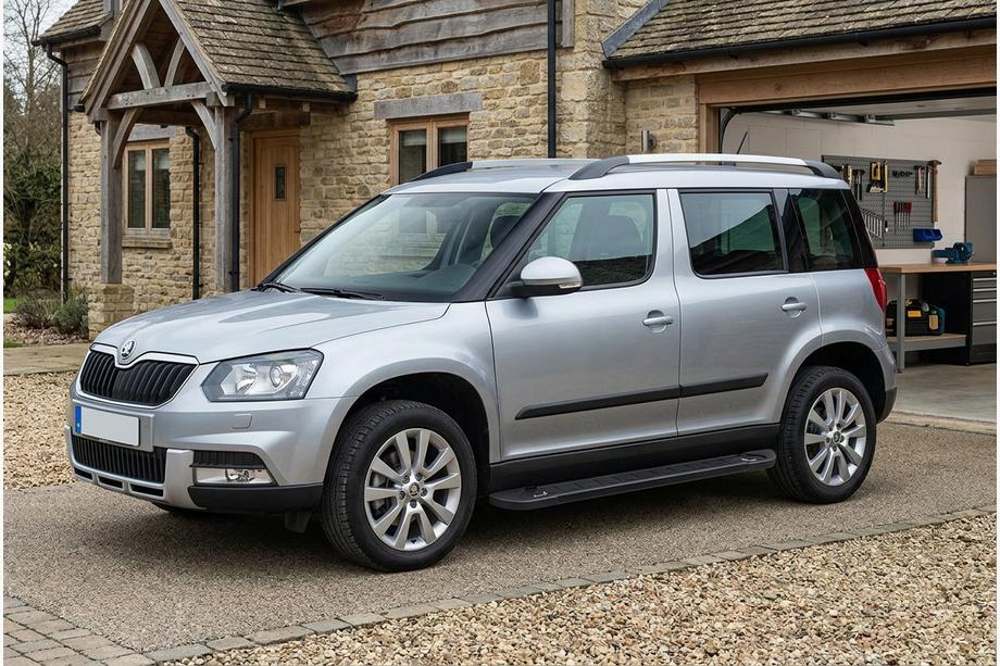 Skoda Yeti 2009-2017 Marchepieds Latéraux RedLine Black (2 pcs, Aluminium) Image