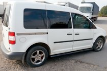 Volkswagen Caddy 2004-2010 Barres Latérales BB001 Noir (2 pcs, Inox) photo 2