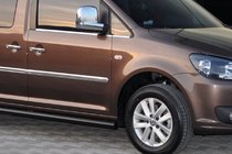 Volkswagen Caddy 2004-2010 Barres Latérales BB001 Noir (2 pcs, Inox) photo 8