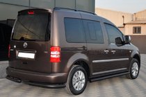 Volkswagen Caddy 2015-2020 Barres Latérales BB001 Noir (2 pcs, Inox) photo 6