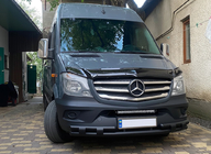 Mercedes Sprinter W906 2006–2018 Barre de Protection Avant Inférieure Shark Black (Inox) photo 2
