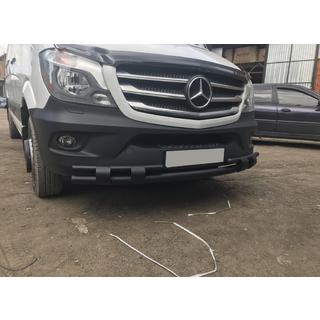 Barre de Protection Avant Inférieure Shark Black (Inox) Mercedes Sprinter W906 2006–2018 photo 1
