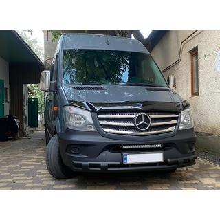 Barre de Protection Avant Inférieure Shark Black (Inox) Mercedes Sprinter W906 2006–2018 photo 2