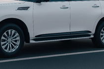 Infiniti QX80 2013-2024 Baguettes de porte (4 pcs, noires) photo 1
