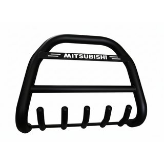 Pare-buffle QT012 Noir (Inox) Mitsubishi Pajero Wagon IV 2006-2021