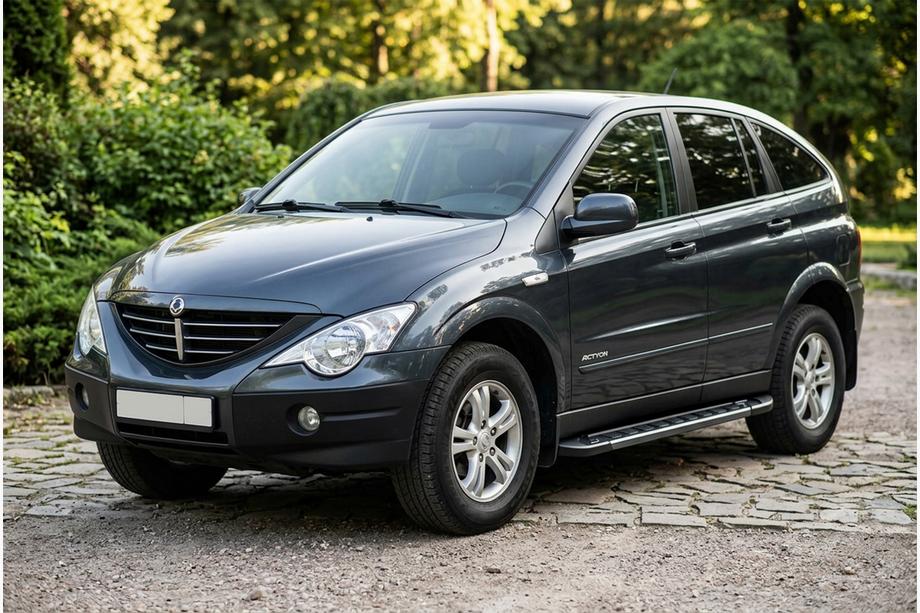 SsangYong Action 2005-2018 Marchepieds Latéraux RedLine Black (2 pcs, Aluminium) Image