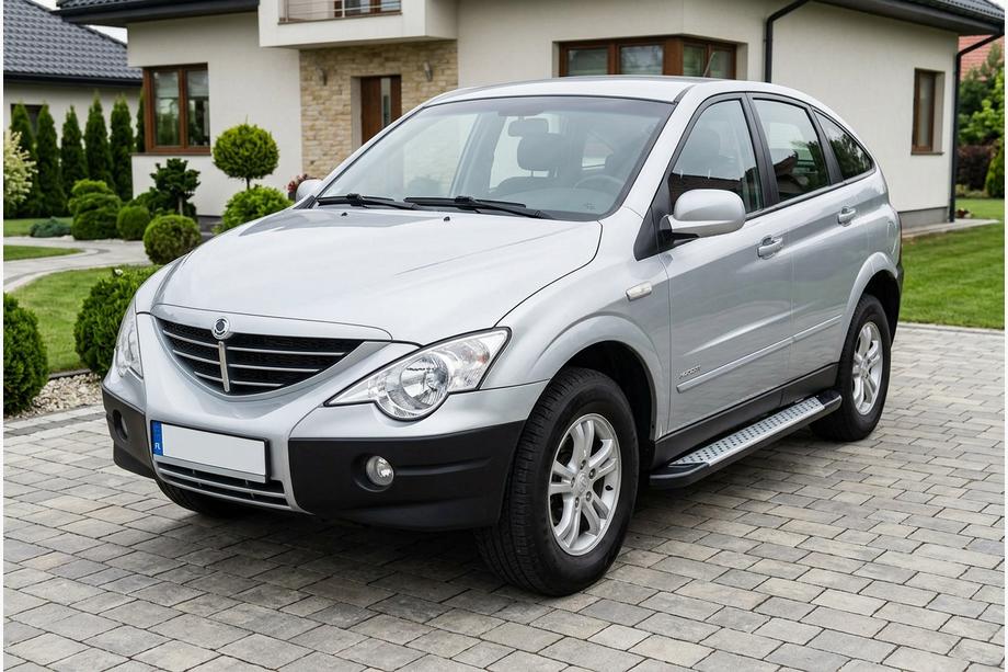 SsangYong Action 2005-2018 Marchepieds latéraux Allmond Grey (2 pcs, aluminium) Image
