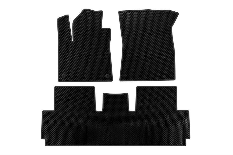 Citroen C-4 Picasso 2013–2022 Tapis de sol EVA (pour Grand, 2 rangées, Noir) Image