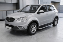 SsangYong Korando 2010-2019 Marchepieds Latéraux Maydos V1 (2 pcs, Aluminium & Inox) photo 1