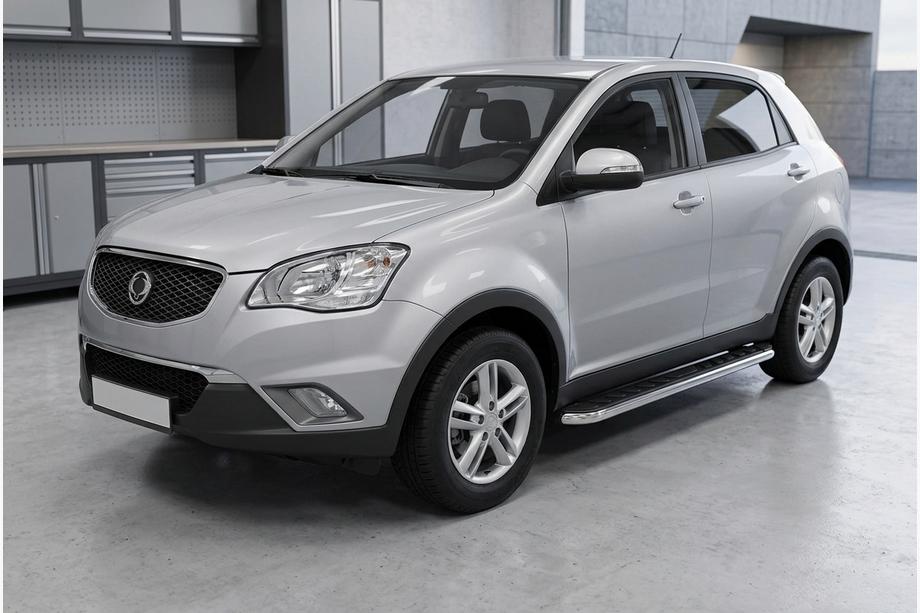 SsangYong Korando 2010-2019 Marchepieds Latéraux Maydos V1 (2 pcs, Aluminium & Inox) Image