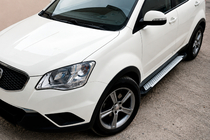 SsangYong Korando 2010-2019 Marchepieds latéraux Allmond Grey (2 pcs, aluminium) photo 1