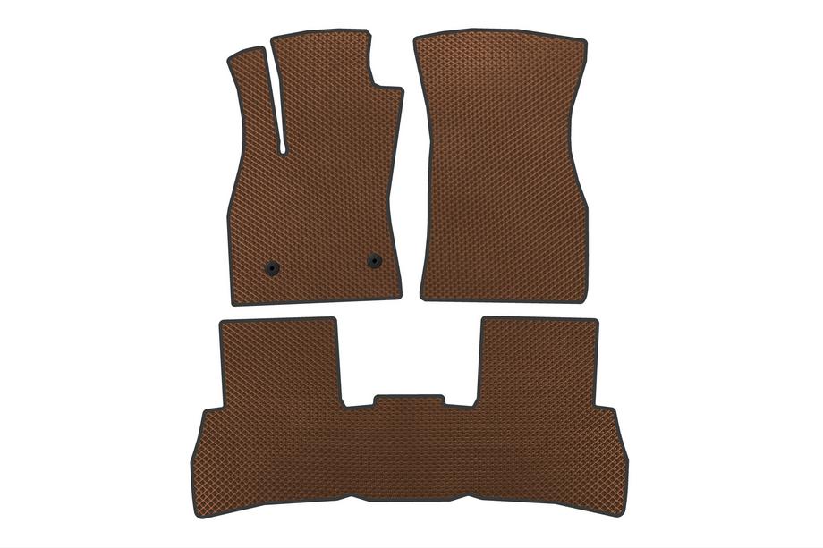 Fiat Doblo II 2010-2022 Tapis de sol EVA V2 (2010-2015, Marron) Image