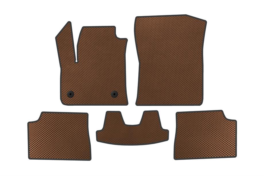 Fiat 600/600e 2023– Tapis de sol EVA (Électrique, Marron) Image