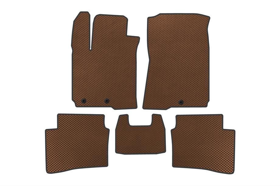 Hyundai I-20 2014-2020 Tapis de sol EVA (Marron) Image