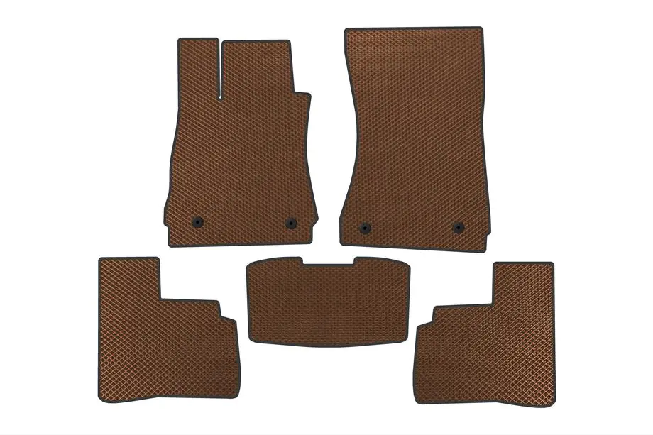 Mercedes S-class W221 2005-2013 Tapis de sol EVA (Short, Marron) Photo 1