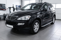 SsangYong Kyron 2005-2014 Marchepieds Latéraux Maydos V1 (2 pcs, Aluminium & Inox) photo 1
