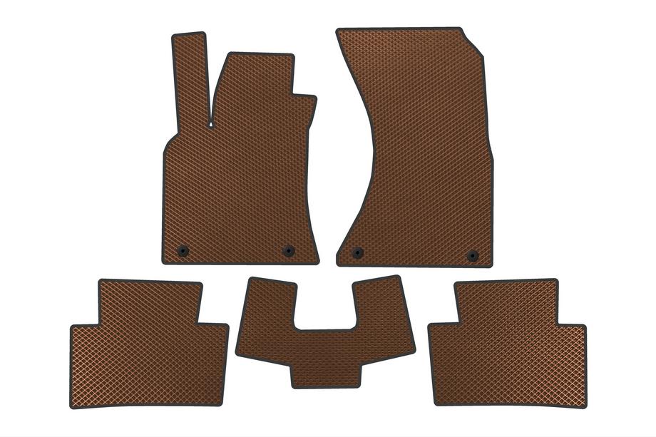 Porsche Macan 2014-2024 Tapis de sol EVA (2019-2024, Marron) Image