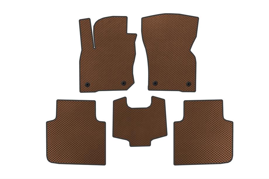 Skoda Kodiaq 2023- Tapis de sol EVA (Marron) Image