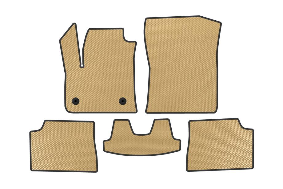 Fiat 600/600e 2023– Tapis de sol EVA (Électrique, Beige) Image