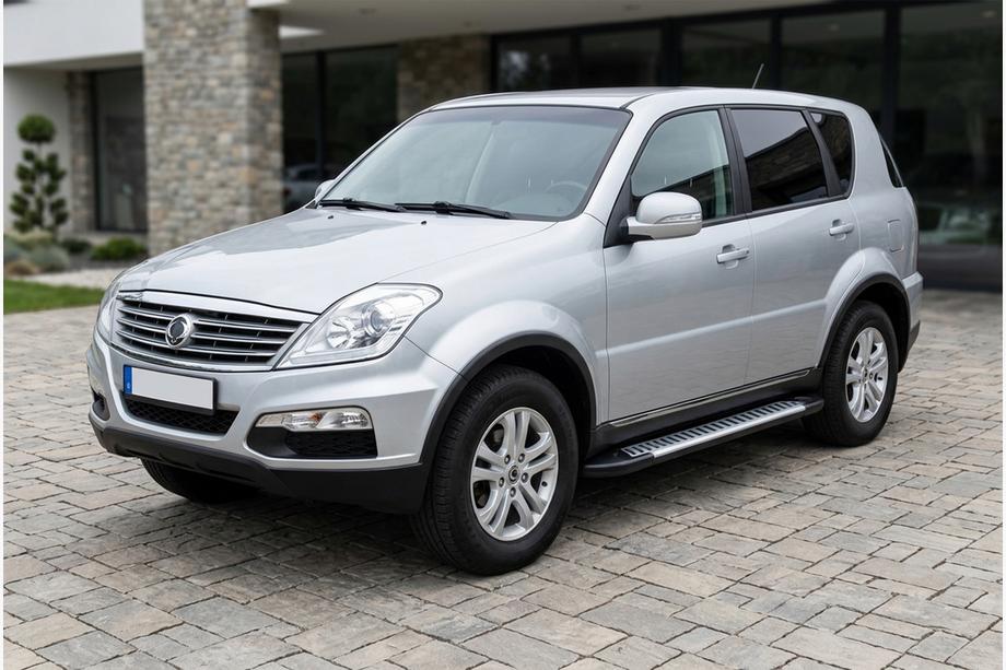 SsangYong Rexton I 2001-2017 Marchepieds Latéraux Line (2 pcs, Aluminium) Image