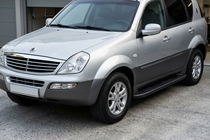 SsangYong Rexton I 2001-2017 Marchepieds Latéraux Bosphorus Black (2 pcs, Aluminium) 2005-2012 photo 1