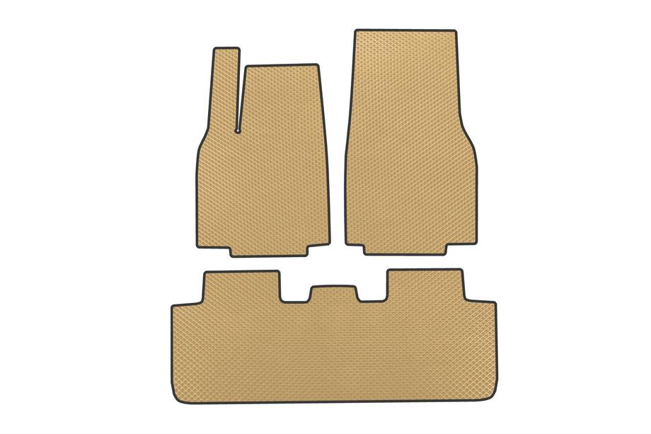 Tesla Model Y 2020- Tapis de sol EVA (Pour Juniper 2025-, Beige) Image