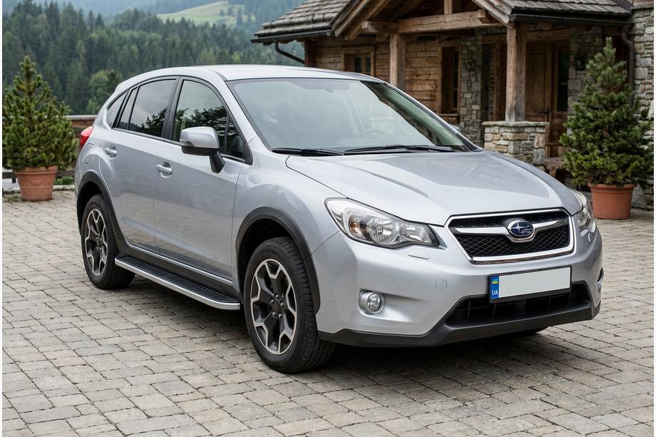 Subaru XV 2011-2017 Marchepieds Latéraux Tayga Grey (2 pcs, Aluminium) Image