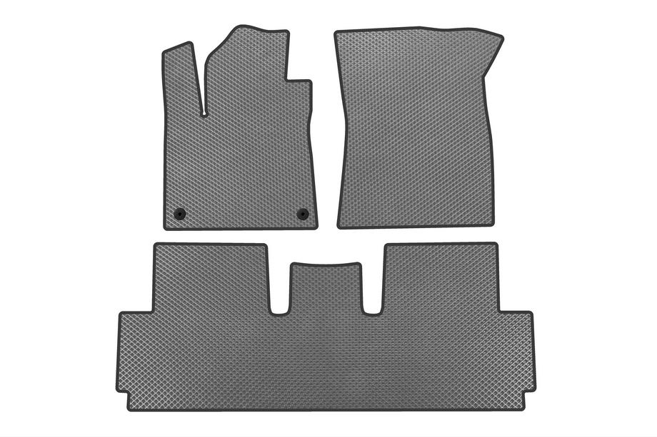Citroen C-4 Picasso 2013–2022 Tapis de sol EVA (pour Grand, 2 rangées, Gris) Image