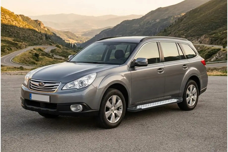 Subaru Outback 2009-2014 Marchepieds latéraux Allmond Grey (2 pcs, aluminium) Image