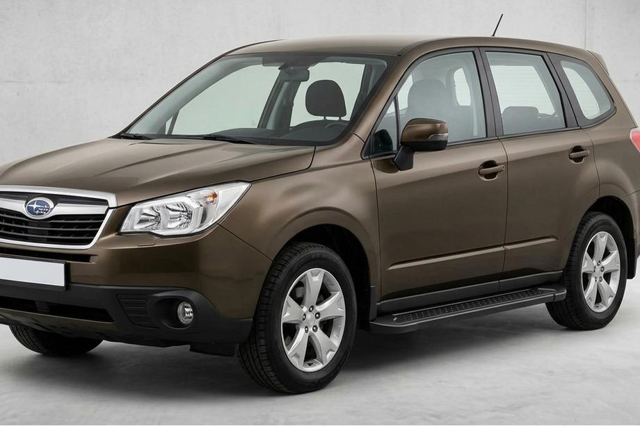 Subaru Forester 2013-2018 Marchepieds Latéraux Allmond Black (2 pcs, Aluminium) Image