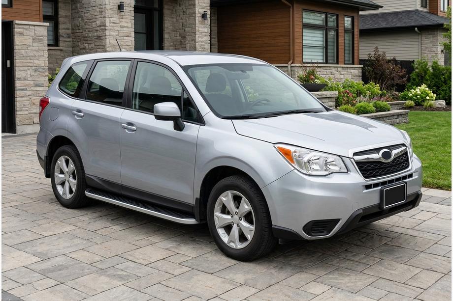 Subaru Forester 2013-2018 Marchepieds Latéraux Tayga Grey (2 pcs, Aluminium) Image
