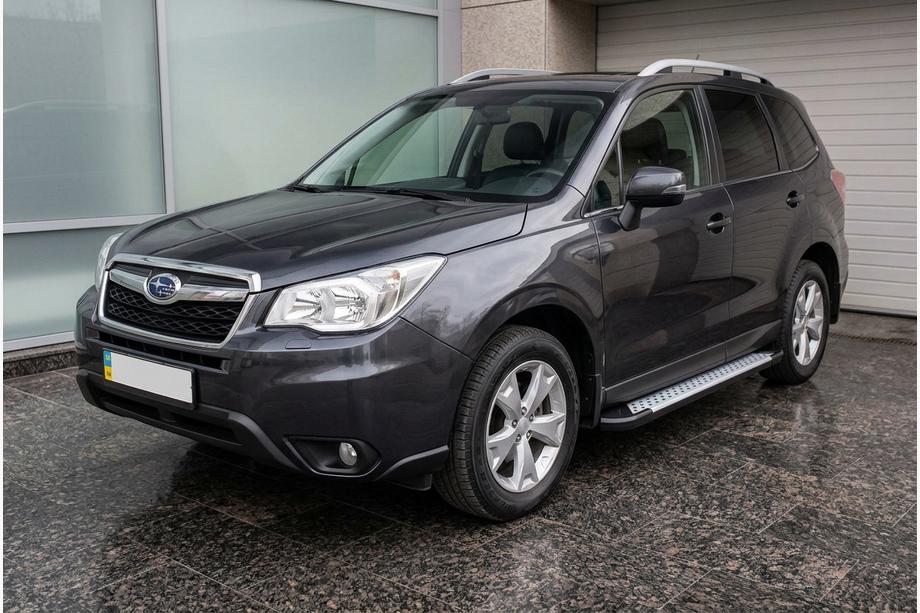 Subaru Forester 2013-2018 Marchepieds latéraux Allmond Grey (2 pcs, aluminium) Image